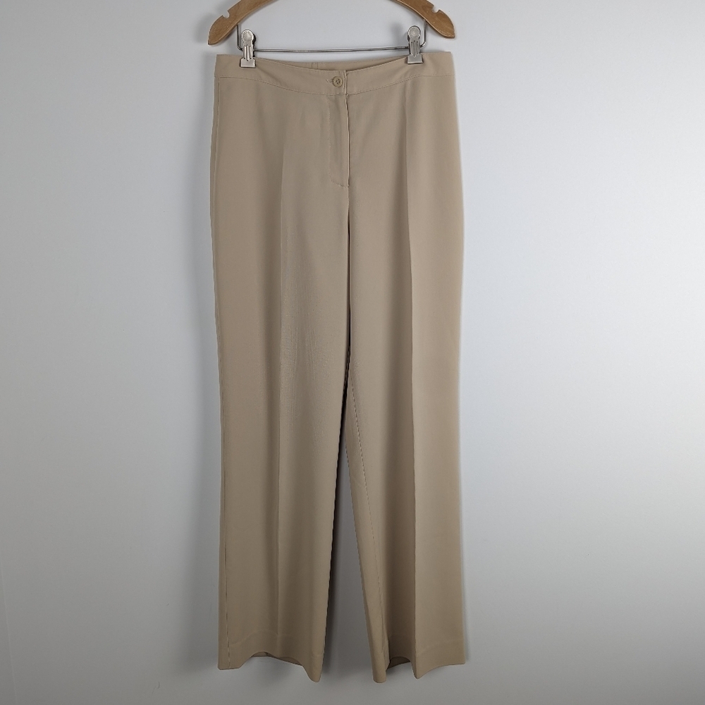 Jessica Women's Size 10 Classic Beige Polyester Dress Pants Office Business